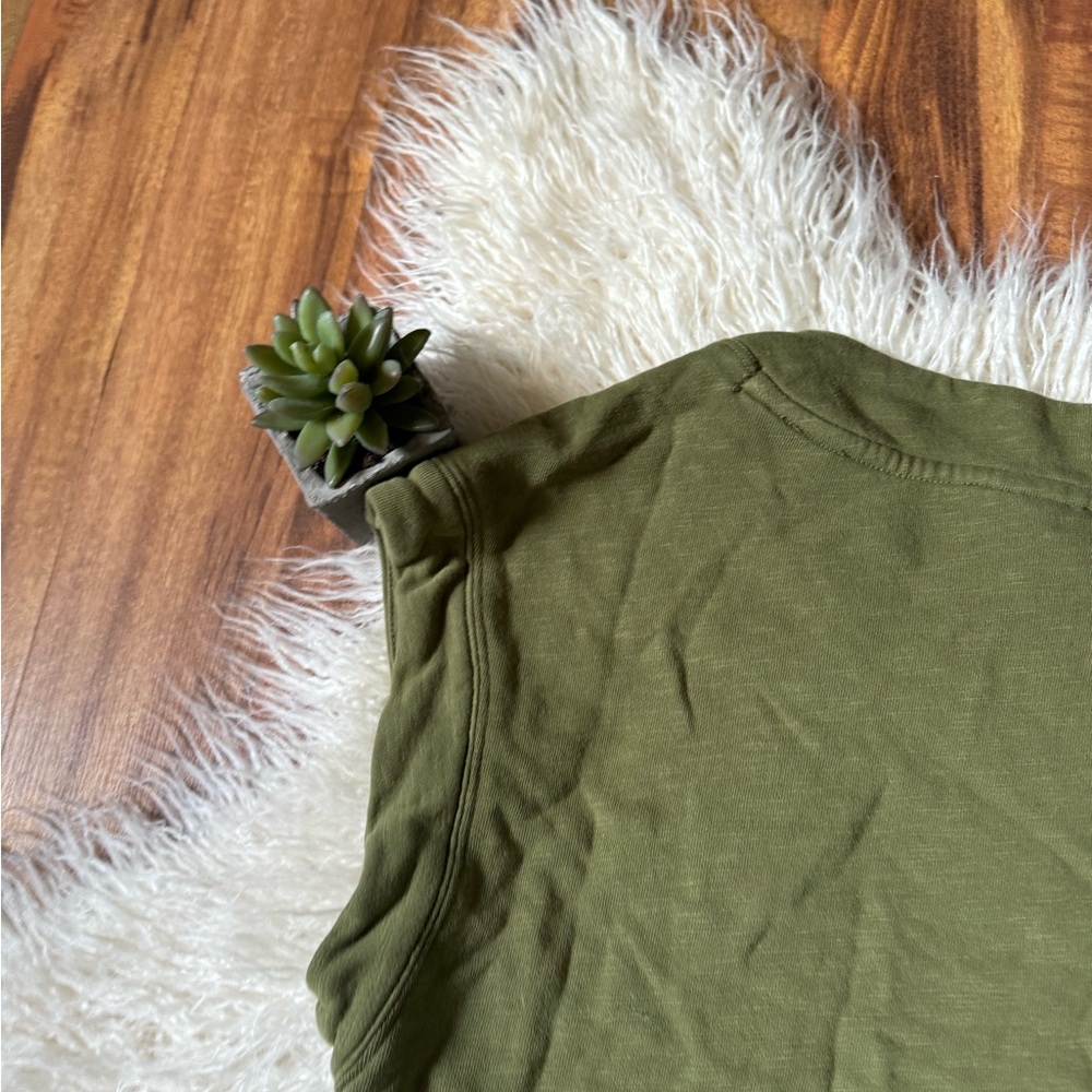 Maeve Anthropologie V Neck Sleeveless Sweatshirt - Picture 4 of 6
